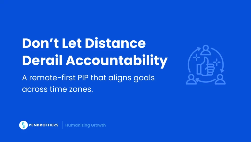 performance improvement plan remote team