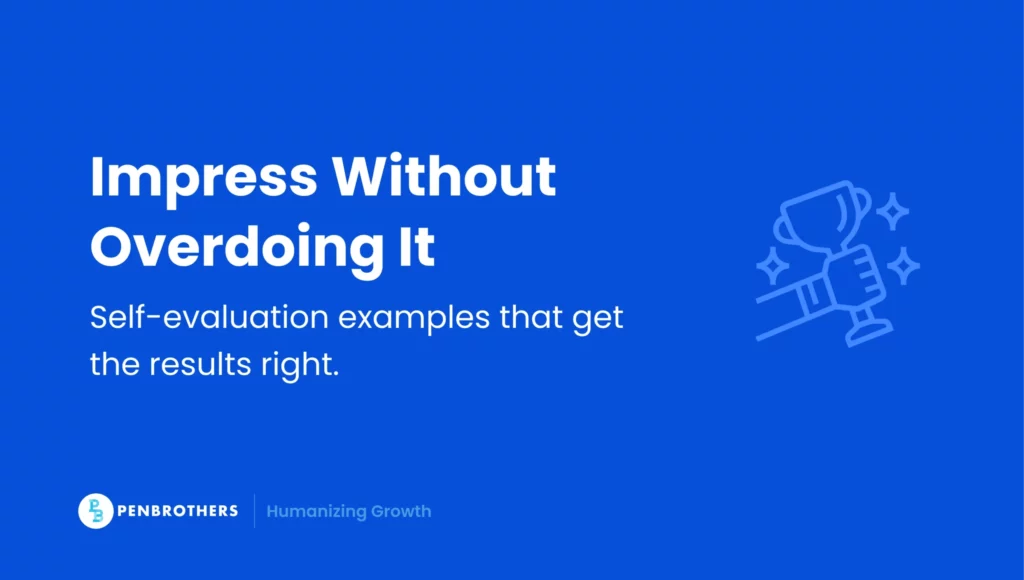 self evaluation examples with tips