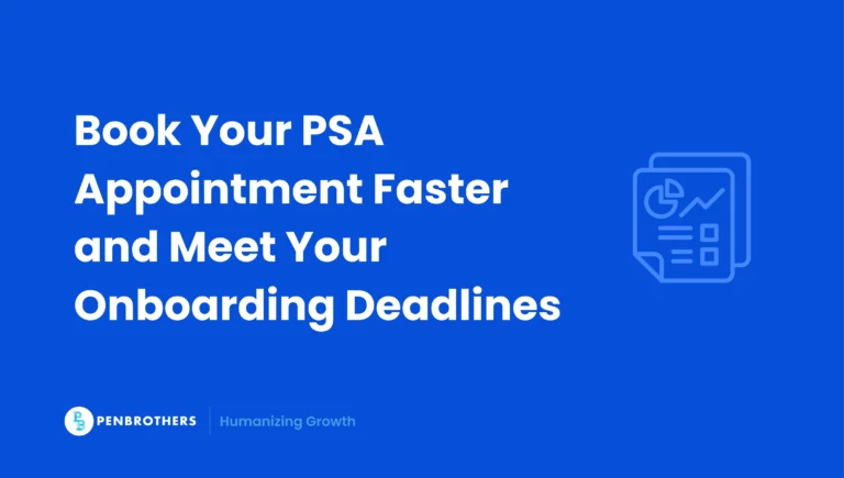 Book Your PSA Appointment Faster and Meet Your Onboarding Deadlines