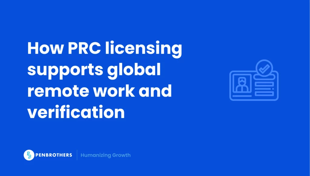 How PRC licensing supports global remote work and verification