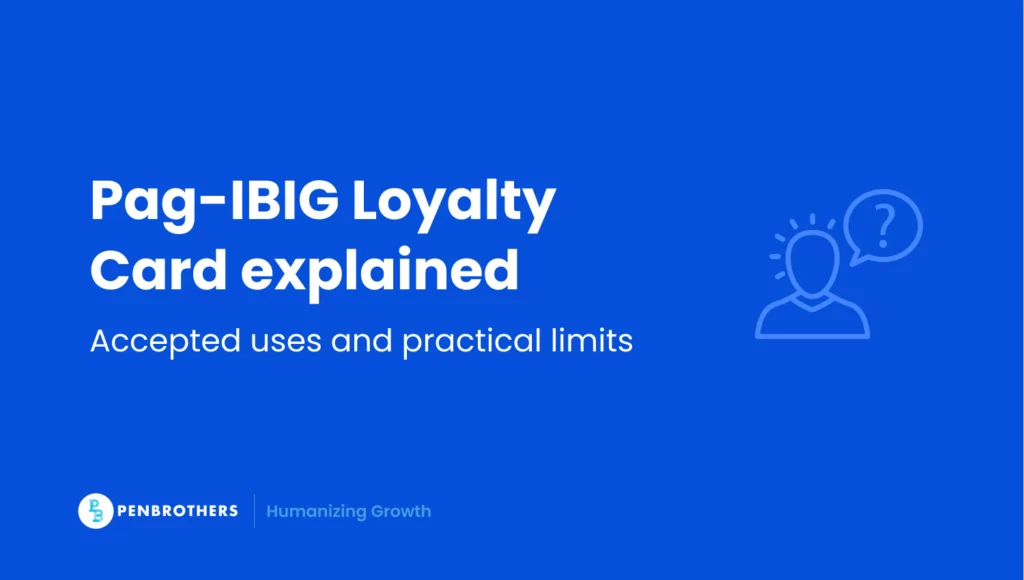 Pag-IBIG Loyalty Card explained
