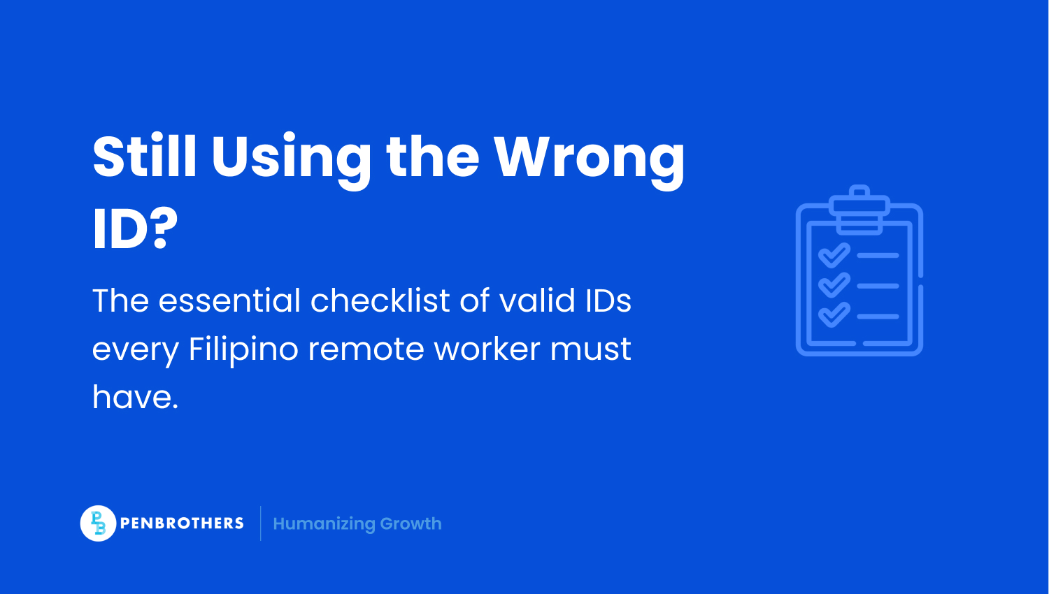 Still Using the Wrong ID?