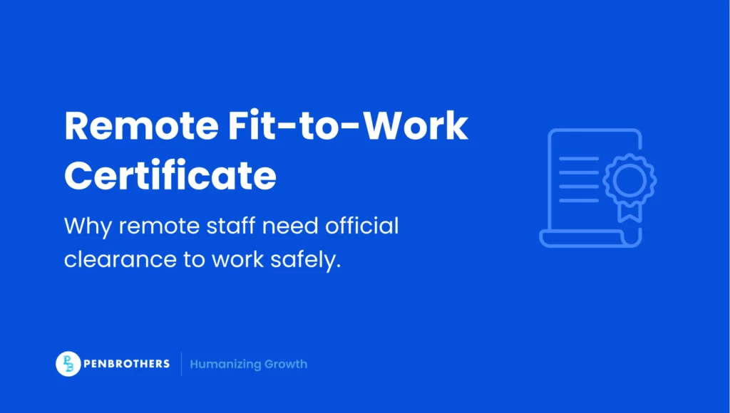 Remote Fit-to-Work Certificate