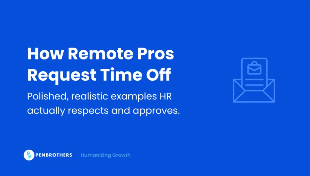 How Remote Pros Request Time Off