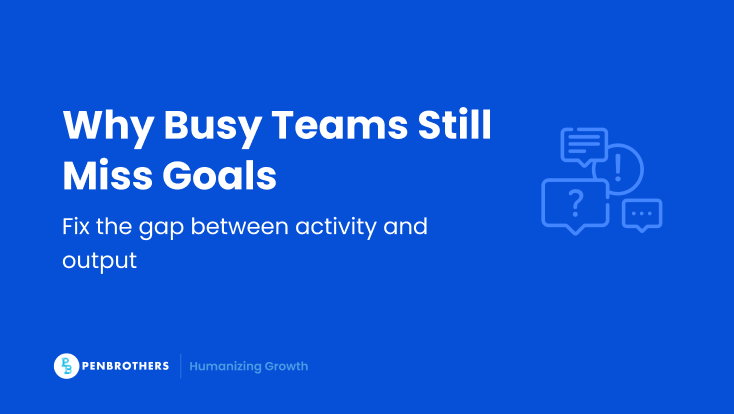 Busy team struggling with team productivity as work output stalls